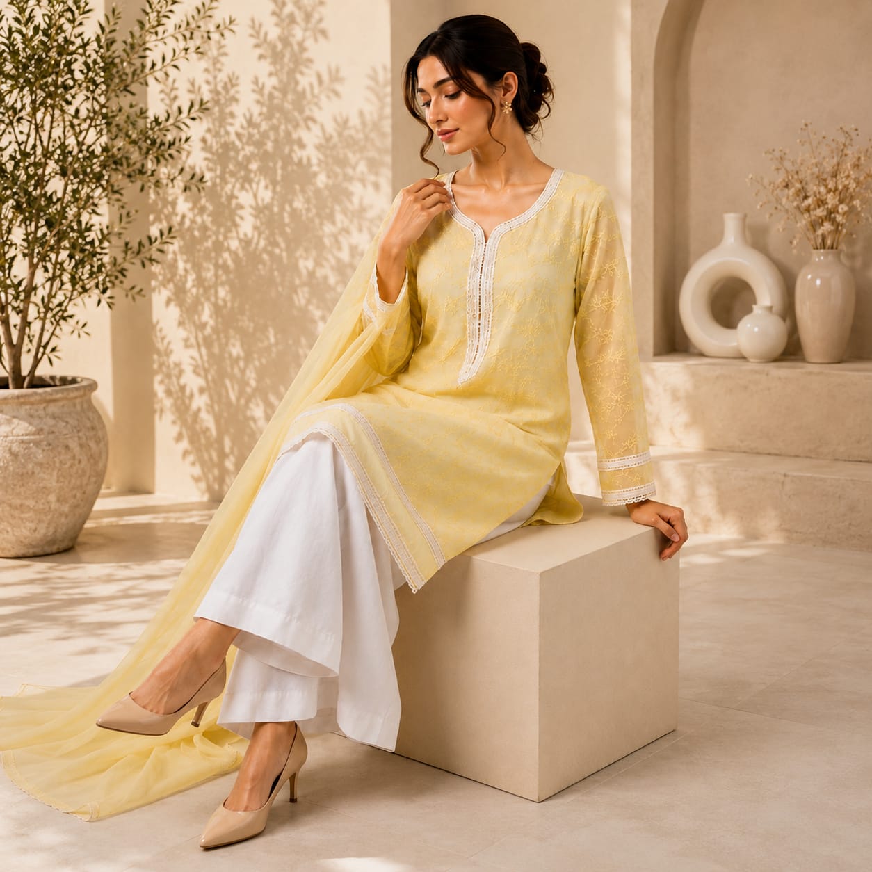 Sasha's Wardrobe Pakistan Lemon Mist outfit - view 5
