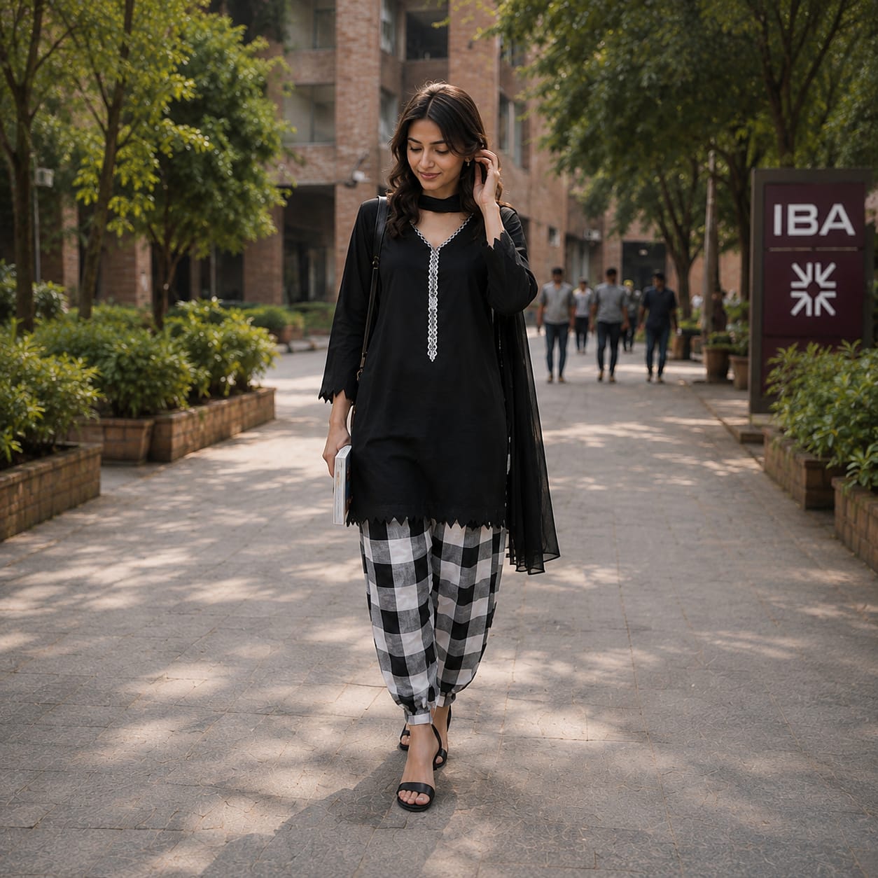 Sasha's Wardrobe Pakistan Checkmate outfit - view 4