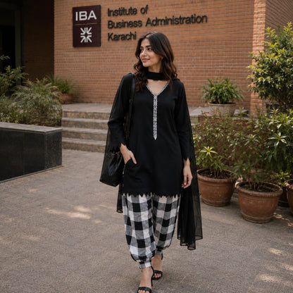 Sasha's Wardrobe Pakistan Checkmate outfit - view 1