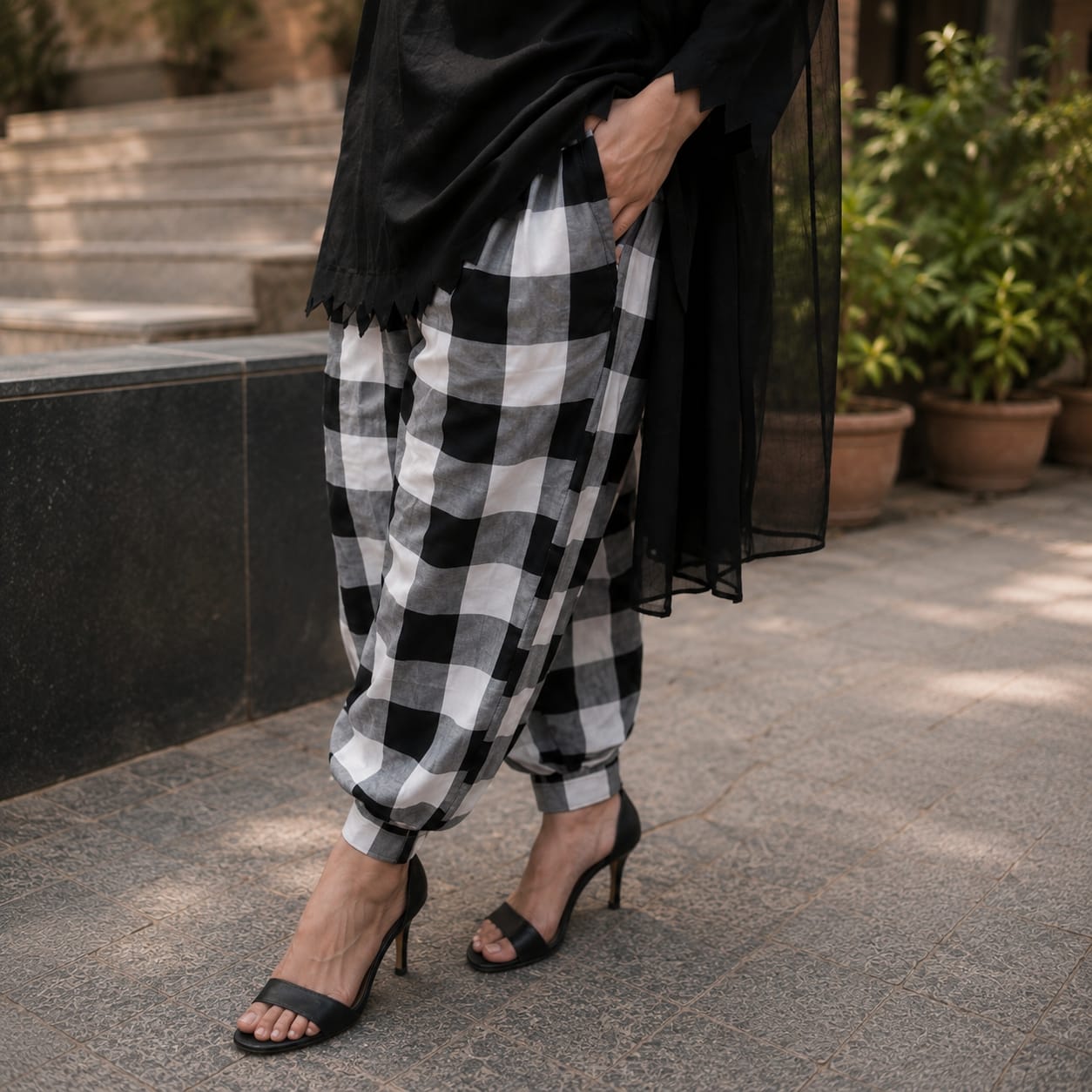 Sasha's Wardrobe Pakistan Checkmate outfit - view 3